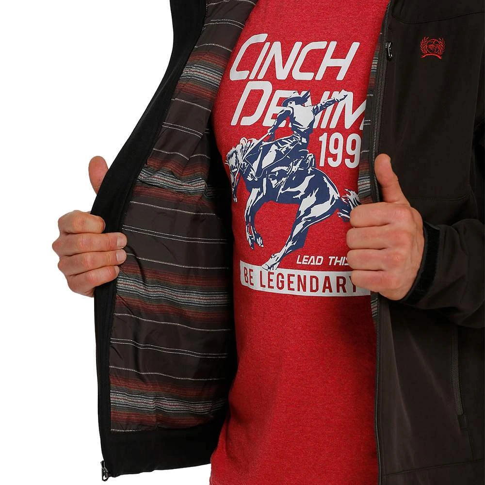 Cinch Men's Red And Black Jacket 2 Cinch Men's Red And Black Jacket - Image 2