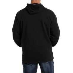 Cinch Men's Black On Black Logo Hooded Sweatshirt -Cinch MWK1206021 3