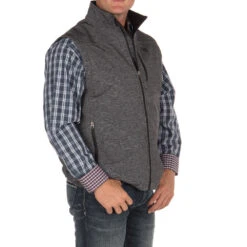 Cinch Mens Charcoal Bonded Concealed Carry Vest -Cinch MWV1082002 4