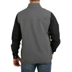 Cinch Men's Lightweight Vest Charcoal 5 Cinch Men's Lightweight Vest Charcoal -Cinch MWV1238002 3