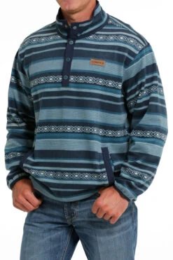 Cinch Cinch Men's Blue Polar Fleece Pullover -Cinch cinch cinch mens blue polar fleece pullover 3