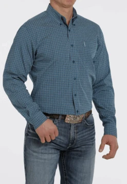 Cinch Cinch Men's Geometric Print Modern Fit Button Down Shirt