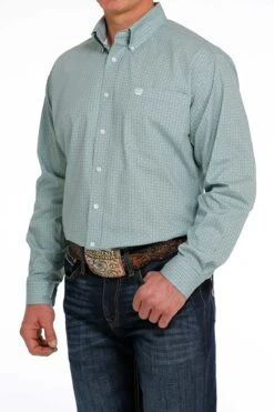 Cinch Cinch Men's Light Blue Printed Shirt