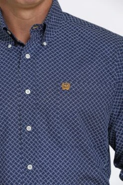 Cinch Cinch Men's Royal Blue Button Down Shirt -Cinch cinch cinch mens royal blue button down shirt 3