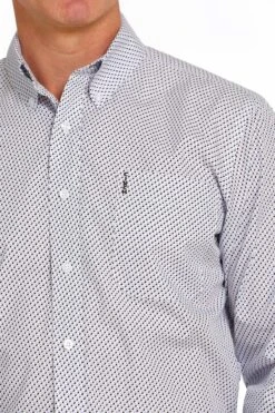 Cinch Cinch Men's White Patterned Shirt -Cinch cinch cinch mens white patterned shirt 2