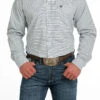Cinch Cinch Men's White Plaid Shirt