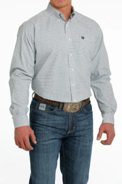 Cinch Cinch Men's White Plaid Shirt -Cinch cinch cinch mens white plaid shirt 2