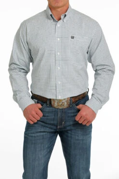 Cinch Cinch Men's White Plaid Shirt
