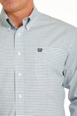 Cinch Cinch Men's White Plaid Shirt -Cinch cinch cinch mens white plaid shirt 3