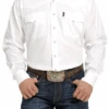 Cinch Cinch Men's White Snap Front Shirt