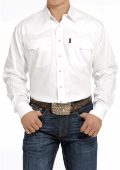 Cinch Cinch Men's White Snap Front Shirt