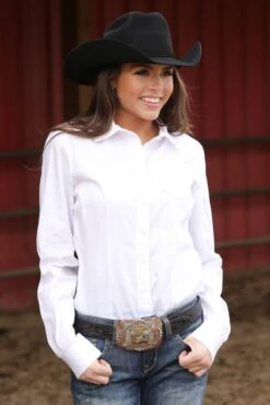 Cinch Cinch Women's White Button Down Shirt