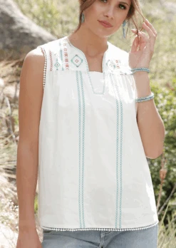 Cinch Cinch Women's White Tank Top